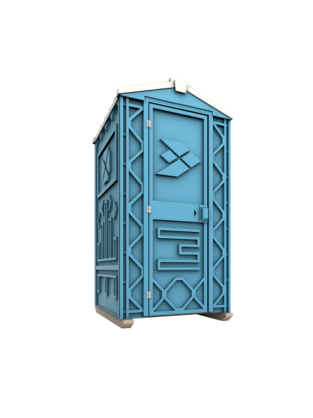 Туалетная кабина "Универсал" EcoStyle (Синий)